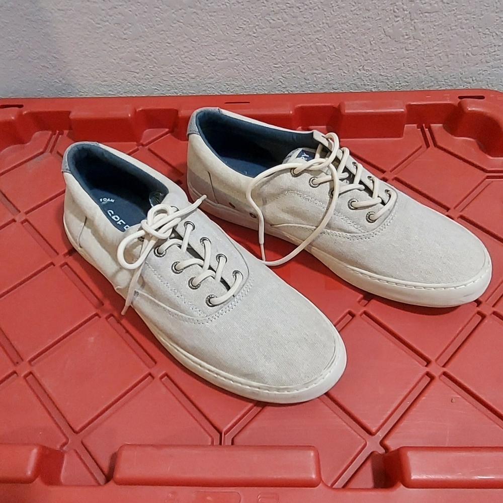 Sperry Topsider CVO Casual Cream Canvas Men's Shoes